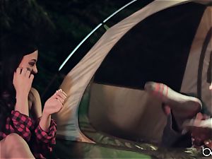 teenager mega-bitch luvs camping and outdoor pulverizing